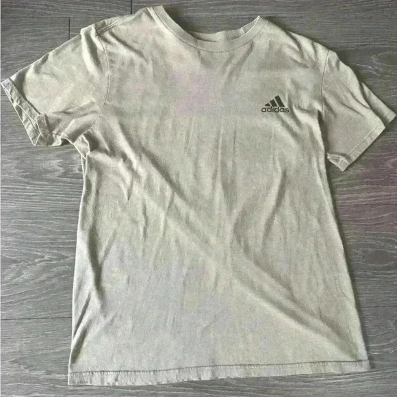 Adidas Performance Athletic Tee Shirt Tan Medium - Picture 1 of 7